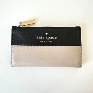 Kate Spade Colorblocked Small Slim Bifold Wallet